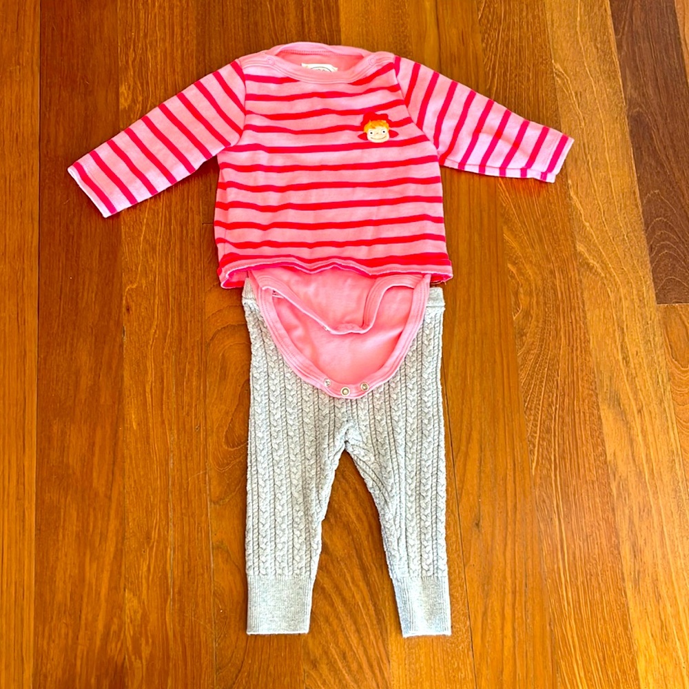 Limited edition Totoro Studio Ghibli for Petit Bateau onesie pink sailor outfit